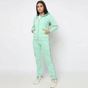 Chándal deportivo de alta calidad al por mayor para mujer, chándal de manga larga hecho en algodón para mujer - Product Image 1