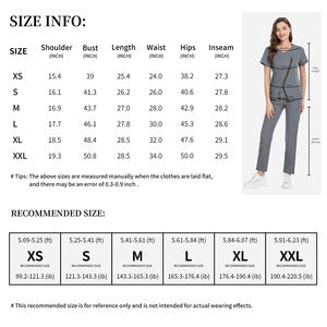 Nouvelle conception de tenue de médecin pour femmes, couleur grise, coupe ajustée, col zippé, vêtements de travail tendance, ensemble de blouses d'infirmière élégantes pour femmes - Product Image 5