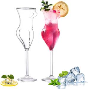 Exquisita Copa de Cóctel con Forma de Cuerpo Femenino, Ideal para Despedidas de Soltera, Noches de Chicas, Regalos de Boda, Hecha a Mano con Técnica de Pincelada - Product Image 2