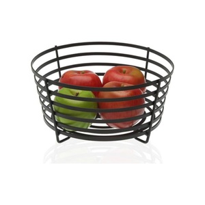 Cesta de fruta de utensilios de cocina de diseño vintage, cesta de fruta de Color negro de Metal de la mejor calidad a precio competitivo - Product Image 1