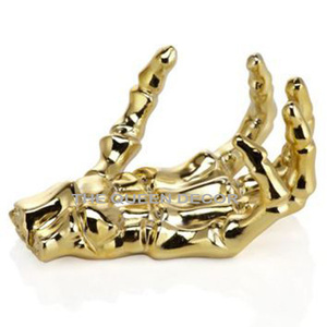 Haute qualité en aluminium métal Unique coeur forme plaqué or finition maison Sculpture décorative pour la décoration de bureau à domicile - Product Image 6