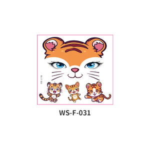 Động vật tạm thời mặt Tattoo Sticker Set cho trẻ em Đảng mặt hình xăm không thấm nước sinh nhật và nguồn cung cấp bên - Product Image 3