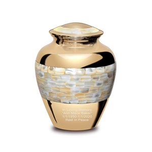 Urna para cenizas funerarias de Metal sólido de alta calidad para adultos, recuerdo conmemorativo hecho a mano, diseño elegante para almacenamiento de cenizas - Product Image 6