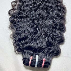 Extensiones de Cabello Humano 100% Natural Remy Indio, Doble Trama a Máquina, Alta Calidad, Rizado, con Encaje Alineado para Trenzas - Product Image 2