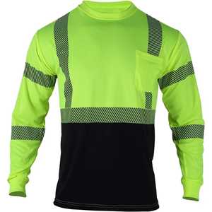 Camisas de Trabajo Reflectantes de Alta Visibilidad 100% Algodón, Ropa de Trabajo de Manga Larga, Logotipo Personalizado, Ropa de Seguridad Reflectante, Camisa de Trabajo FR para Hombre - Product Image 2