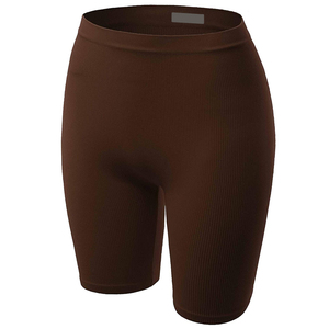 Custom Seamless Gym Sport Fitness Workout Gold Yoga Shorts Cintura alta Stretch Compression Activewear para mujeres - Product Image 5