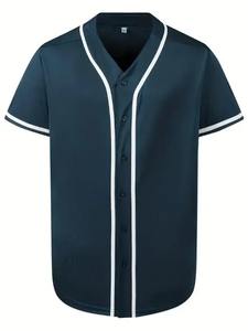Nuevo para hombres, camisetas de béisbol en blanco, ropa deportiva con botones, atuendo para hombres y mujeres, camisa deportiva, uniformes de béisbol, camisas Unisex para hombres - Product Image 4
