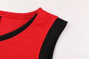 Derniers ensembles d'uniformes de basket-ball personnalisés avec logo, respirants, à séchage rapide, sans manches, pour adultes, entraînement, vente en gros, design personnalisé imprimé - Product Image 4