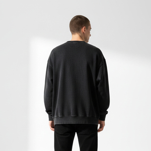 Sudadera Cómoda para Hombre con Cuello Redondo, 100% Algodón, Personalizable, Diseño Vintage Ecológico, Sudadera con Capucha de Alta Calidad y Peso Pesado - Product Image 3