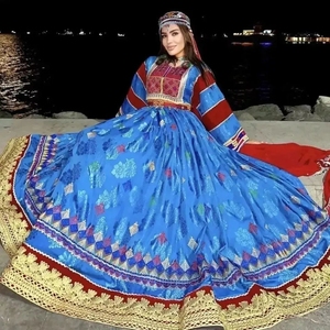 Afghan Handmade Traditional Embroidered Women Afghani Velvet Tribal Party & <b>Wedding</b> <b>Dress</b> Custom Size Women <b>Dresses</b> <b>for</b> <b>Sale</b> 100 - Product Image 3