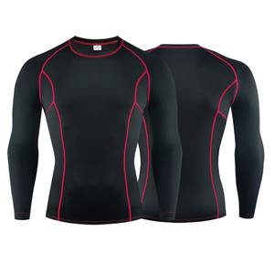 Camiseta Rashguard de manga larga de compresión Unisex, Camiseta ajustada de secado rápido para gimnasio, Fitness, estampado sublimado para hombres y mujeres para correr - Product Image 6