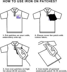 Parches bordados de hierro de colores mezclados, 10 piezas, parches cruzados en forma de flor, encaje para ropa, chaquetas, mochilas, vaqueros, sombreros - Product Image 6