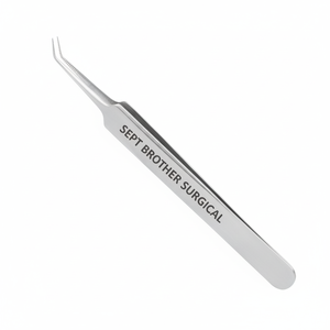 Pinzas Quirúrgicas Curvas de Precisión, Pinzas de Acero Inoxidable de Alta Calidad para Extensiones de Pestañas, Laboratorio y Uso Médico - Product Image 1