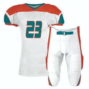 Uniformes de Fútbol Americano Personalizados de Poliéster/Nailon para Adultos, Conjuntos de Pantalones y Camisetas Transpirables Sublimadas para Clubes y Escuelas Secundarias - Product Image 4