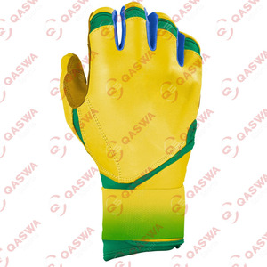 High Quality Long Cuff Lightweight Cowhide Leather Baseball Batting Gloves Hand Protection Softball Batting Gloves for Training - Product Image 3