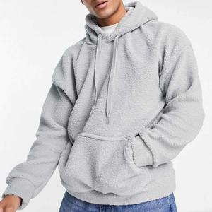 Sweat à capuche Sherpa chaud d'hiver pour hommes, sweat-shirt polaire imprimé de créateur de grande taille, vêtements pour garçons, sur mesure - Product Image 1