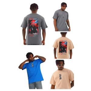 Camiseta de Corte Regular, Talla Grande, Tejido Grueso, 100% Algodón, Formal para Hombre, Bordada, con Serigrafía, Transpirable - Product Image 6