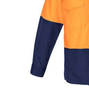 เสื้อทำงานผ้าฝ้ายแขนยาวแบบตาข่ายระบายอากาศได้ดีสะท้อนแสงมองเห็นได้ชัดเจน - Product Image 5