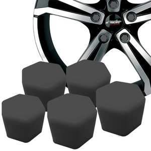 Couvre-clés souples en silicone noir de 17 mm - Product Image 1