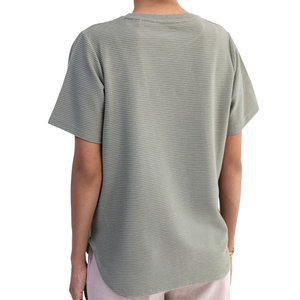 T-shirts d'université extensibles confortables haute Performance conception personnalisée tissu de coton léger femmes t-shirts - Product Image 2