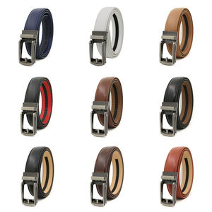 Nuevos Cinturones de Cuero Dividido con Hebilla Automática para Hombre, Cinturones de Fábrica al por Mayor, 14 Colores en Existencia - Product Image 2