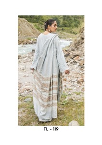 La ropa de invierno más vendida Shalwar kameez trajes para mujeres en material de cuero genuino de muy alta calidad con bordado muy fino - Product Image 3