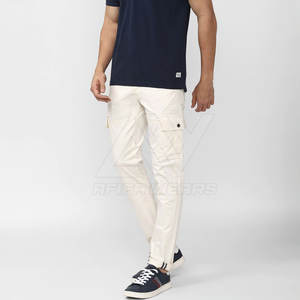 Pakistan Manufacturer's High Quality Cargo Pants Custom Logo Men's Work <b>Jeans</b> Casual Mid <b>Elastic</b> Ins Lightweight Plain Straight - Product Image 4