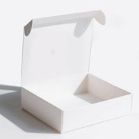 Cajas de Papel Kraft al por Mayor con Ventana para Joyería, Jabones Artesanales y Juguetes, Empaque de Regalo de Cartón Blanco