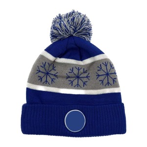 Haute qualité coton hiver bonnet casquette chaud crâne tricoté chapeau extérieur avec Patch à revers conception nouvelle mode pour hommes - Product Image 1