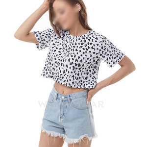 WAKIN WEAR 2025 Camisas cortas con estampado floral Ropa informal de verano de tacto suave para mujer Nueva llegada con servicio OEM - Product Image 2