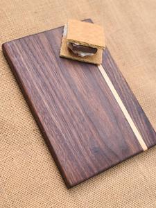 Planche à découper en bois de qualité supérieure, planche de cuisine naturelle, planche de préparation alimentaire robuste pour la maison, les restaurants et la restauration - Product Image 2