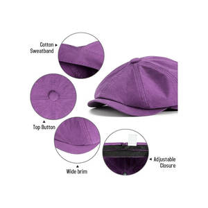 Gorra de taxista de alta calidad de moda Diseño ligero Logotipo personalizado Gorra superventas personalizada - Product Image 6