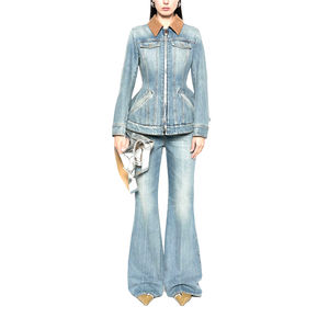 Wholesale High Quality Cotton <b>Jacket</b> Custom Women <b>denim</b> <b>Jacket</b> Slim Fit <b>Jacket</b> For Women's custom OEM - Product Image 2
