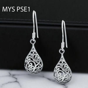 Pendientes Colgantes de Plata de Ley 925, Joyería Elegante y Ligera, Regalo para Mujer, Venta al por Mayor - Product Image 1