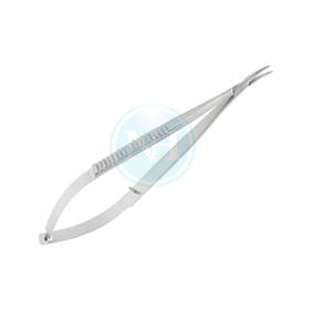 Porte-aiguilles Castroviejo droit 10 mm à mâchoires moyennes avec mécanisme de verrouillage, instruments chirurgicaux, prix de gros - Product Image 3