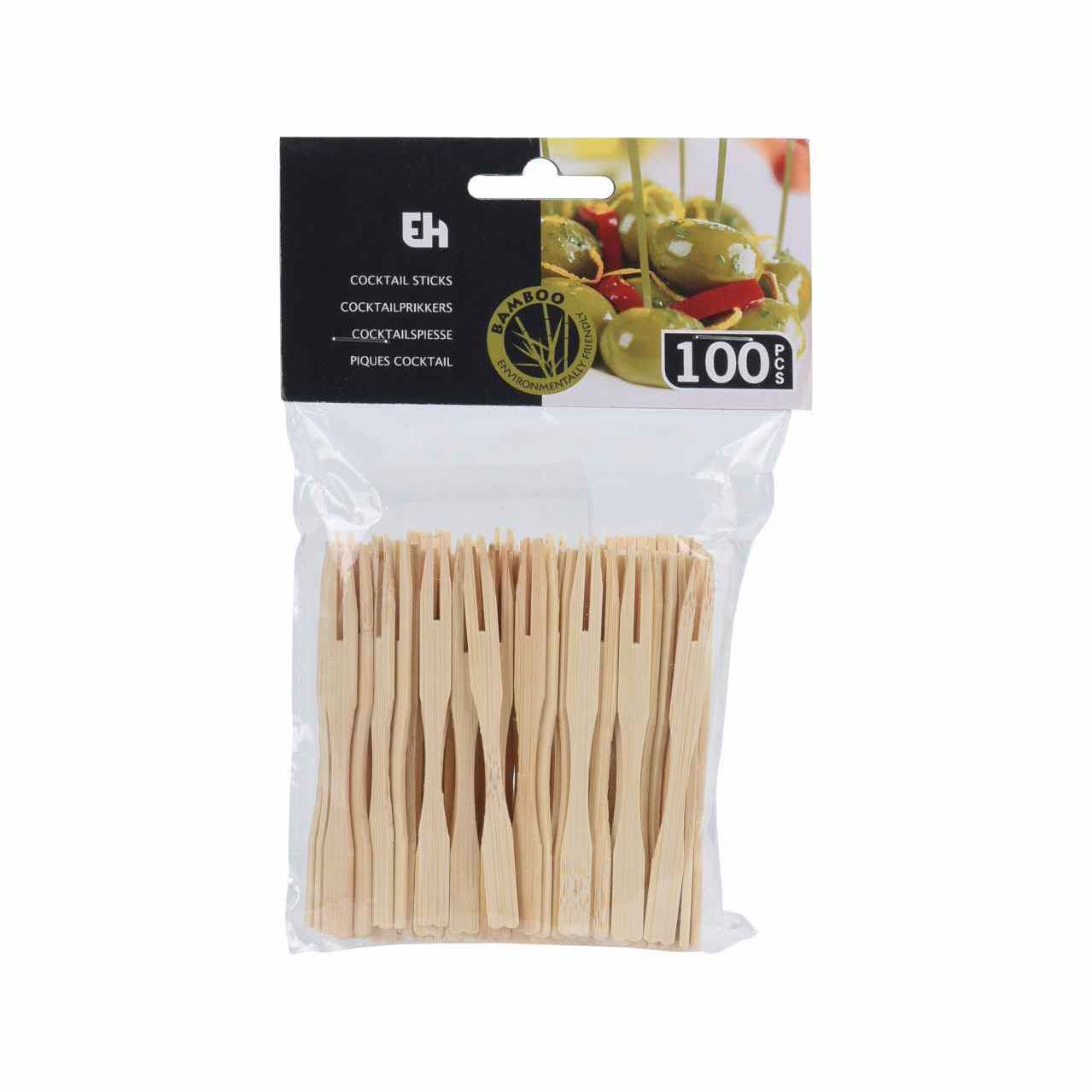 Cocktail Shakers Set of 100 Bamboo Forchettine 408200640