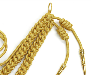 La mejor alta calidad personalizada 2025 hombro Aiguillette personalizado ceremonial uniforme accesorios equipo de defensa personal - Product Image 4