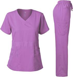 Uniformes médicos cómodos de nueva moda para mujer, Joggers elásticos suaves, conjuntos rectos, trajes de enfermería para mujer - Product Image 5