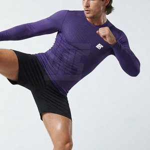 Lightweight <b>Compression</b> <b>Shirts</b> <b>Men</b> Breathable Long Sleeve Running Training Fitness Workout Athletic Sports Performance Wear - Product Image 6