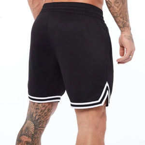 OEM <b>Mens</b> Basketball <b>Shorts</b> Custom Logo Embroidery Breathable Mesh Design Casual Mid 100% Polyester Anti-Wrinkle Print - Product Image 4