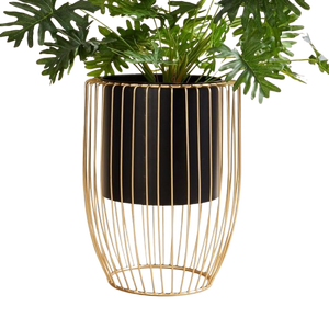 Maceta Metálica Valencia con Soporte - Product Image 1