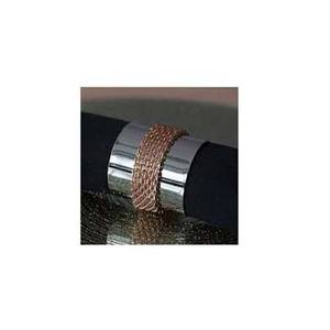 Décoration de table Bague ronde polie en argent de luxe avec nœud Design Vaisselle Mariage de haute qualité Design simple Rond de serviette en vrac - Product Image 6