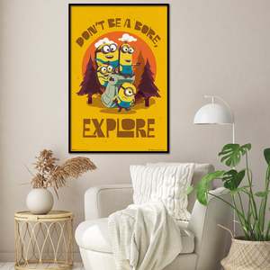 Modern for Minions 2 <b>Poster</b> Wall Decor Featuring in Search of the Mini-Boss Made of Paper - Product Image 2