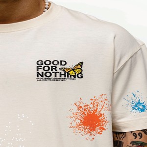 T-shirt ample de haute qualité 200 GSM 100% coton pour hommes-Épaule tombante respirante, nouveautés - Product Image 2