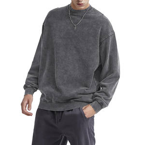 Vente en gros 500gsm sweats à capuche unisexe pour homme 100% coton mélangé pull à capuche haute qualité basiques surdimensionné sweat à capuche thermique hommes - Product Image 3