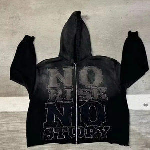 เสื้อมีฮู้ดสำหรับผู้ชายเสื้อครอปซิปมีฮู้ด100% ซักผ้าฝ้ายพิมพ์ลายสกรีนได้ตามต้องการ2025 - Product Image 6