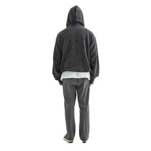 Fabricants de vêtements, sweat-shirt vintage délavé à l'acide pour hommes, coton, échantillon, streetwear, sweats à capuche surdimensionnés - Product Image 2