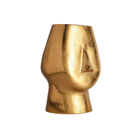 Ensemble de 3 pots de fleurs et jardinières dorées Vaisselle de table Décoration de la maison Taille et forme personnalisées Fabricant de gros Exportateur