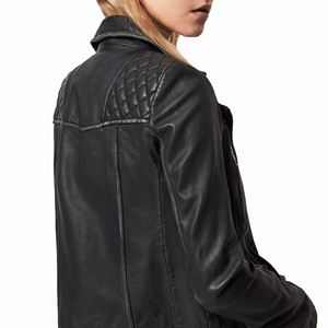 Veste de mode en cuir pour femmes sur mesure de haute qualité Votre propre conception avec des vêtements pour femmes de qualité de teinture multicolore - Product Image 3