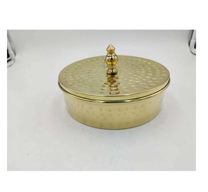 Estaurantes lassic para Box Rass Chapati, tamaño personalizado con tapa de diseño de latón y pulido hecho a mano - Product Image 5